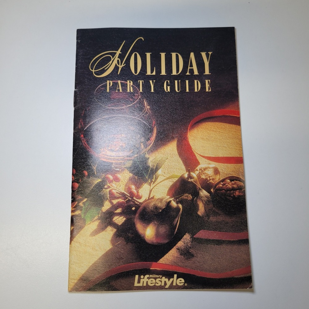 Vintage Holiday Party Guide Military Lifestyle Magazine 1993 Recipes Decor